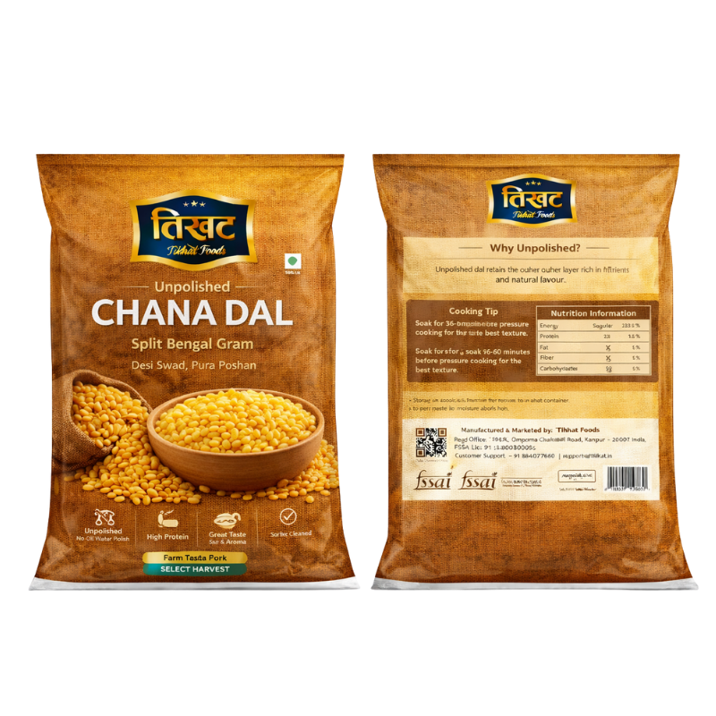 Chana Dal, 1kg | Unpolished & Nutritious | Premium Split Chickpeas for Healthy Cooking - Image 3