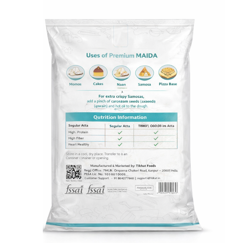 All-Purpose Flour (Maida), 500g | Refined & Super Fine | Ideal for Baking & Snacks - Image 2