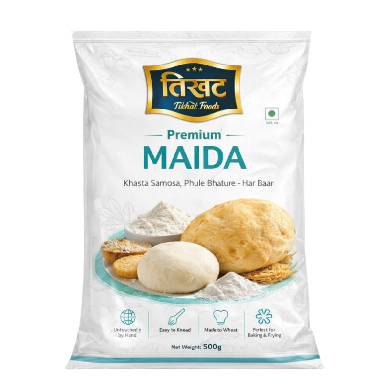 All-Purpose Flour (Maida), 500g | Refined & Super Fine | Ideal for Baking & Snacks