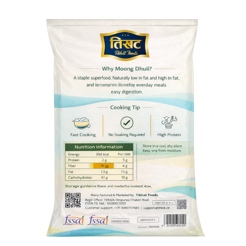 Moong Dal - Dhuli (Split Yellow Gram), Unpolished & Protein Rich - 1kg - Image 3