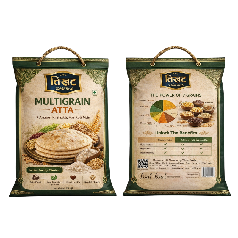 Multigrain Atta, 10kg | Power of 6 Natural Grains | High Fiber for Active Health - Image 3