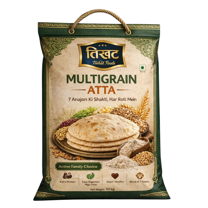Multigrain Atta, 10kg | Power of 6 Natural Grains | High Fiber for Active Health