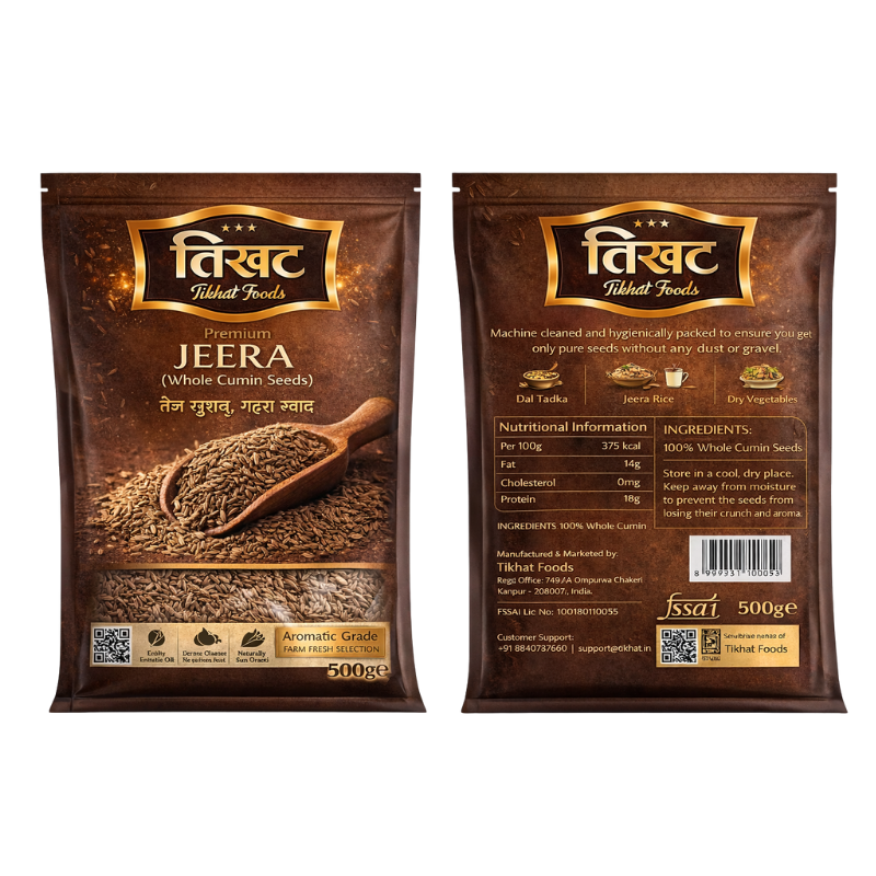Jeera 500g - Premium Bold Cumin Seeds with Intense Aroma by Tikhat Foods - Image 3